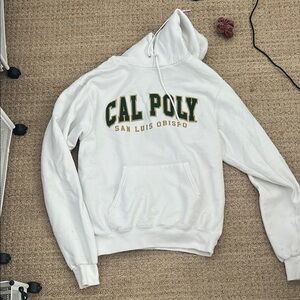 Cal Poly White Hoodie